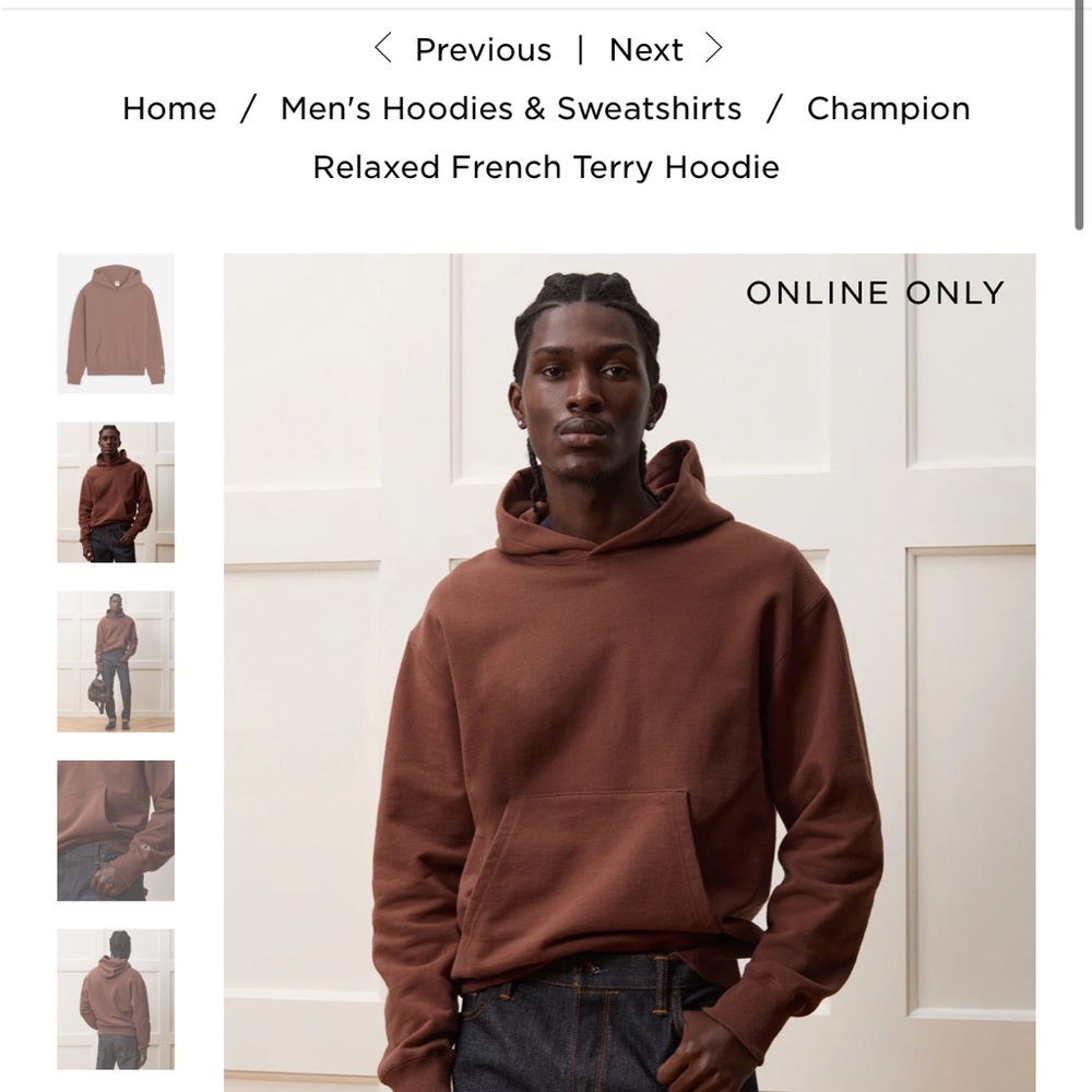 Todd Snyder x Champion Men's Green Hoodie